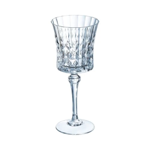 6 Verres à Vin Rouge Et Blanc 27cl Lady Diamond - Cristal D'Arques 4 6 Verres à Vin Rouge Et Blanc 27cl Lady Diamond - Cristal D'Arques – Image 2