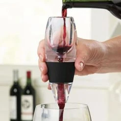 Vinturi Aerateur Vin Rouge En Verre Noir -Boutique Cristal d'Arques aerateur vin rouge en verre noir 1