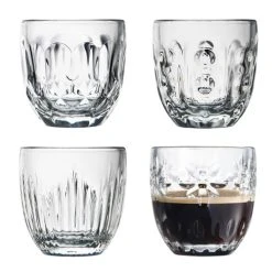 La Rochère Boîte De 4 Tasses à Expresso Troquet En Verre Transparent