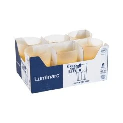 Luminarc Boîte De 6 Verres 40 Cl Mimosa Jaune 5 Luminarc Boîte De 6 Verres 40 Cl Mimosa Jaune -Boutique Cristal d'Arques boite de 6 verres 40 cl mimosa jaune 1