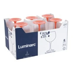 Luminarc Boîte De 6 Verres à Pied 70 Cl Mandarine Orange 5 Luminarc Boîte De 6 Verres à Pied 70 Cl Mandarine Orange -Boutique Cristal d'Arques boite de 6 verres a pied 70 cl mandarine orange 1
