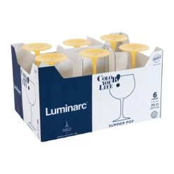 Luminarc Boîte De 6 Verres à Pied 70 Cl Mimosa Jaune 5 Luminarc Boîte De 6 Verres à Pied 70 Cl Mimosa Jaune -Boutique Cristal d'Arques boite de 6 verres a pied 70 cl mimosa jaune 1