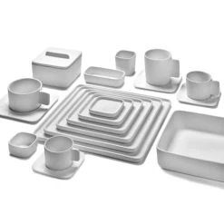 Serax Bol Carré En Porcelaine Blanche 12x12cm -Boutique Cristal d'Arques bol carre en porcelaine blanche 12x12cm 4