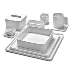 Serax Bol Carré En Porcelaine Blanche 18x18cm -Boutique Cristal d'Arques bol carre en porcelaine blanche 18x18cm 3