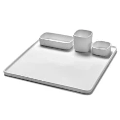 Serax Bol Carré En Porcelaine Blanche 6x6cm H6cm -Boutique Cristal d'Arques bol carre en porcelaine blanche 6x6cm h6cm 4