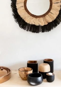 Bazar Bizar Bol En Bois De Teck Noir -Boutique Cristal d'Arques bol en bois de teck noir 2