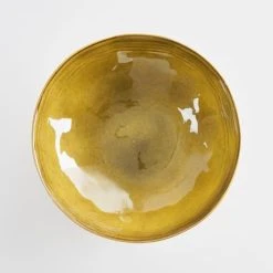 Mica Decorations Bol En Céramique Ocre D30,5 -Boutique Cristal d'Arques bol en ceramique ocre d30 5 2