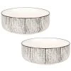 Maisons Du Monde Bol En Grès Blanc Motifs Traits Noirs - Lot De 2 -Boutique Cristal d'Arques bol en gres blanc motifs traits noirs 1000 0 27 214744 3
