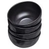 Kare Design Bol En Grès Noir D15 - Lot De 4 -Boutique Cristal d'Arques bol en gres noir d15 lot de 4