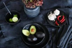 Kare Design Bol En Grès Noir D15 - Lot De 4 -Boutique Cristal d'Arques bol en gres noir d15 lot de 4 4