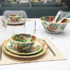Les Jardins De La Comtesse Bol En Mélamine Décoré Par Des Fleurs Exotiques 5 Les Jardins De La Comtesse Bol En Mélamine Décoré Par Des Fleurs Exotiques -Boutique Cristal d'Arques bol en melamine decore par des fleurs exotiques 1
