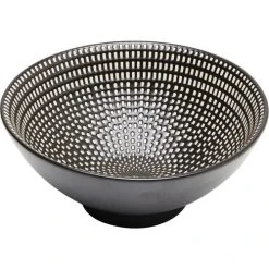 Kare Design Bol En Porcelaine Noire Et Blanche D18 - Lot De 4 -Boutique Cristal d'Arques bol en porcelaine noire et blanche d18 lot de 4 4