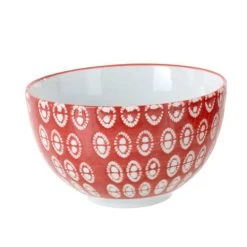 Jolipa Bol Rouge Ă Motifs Ronds Blancs En Porcelaine