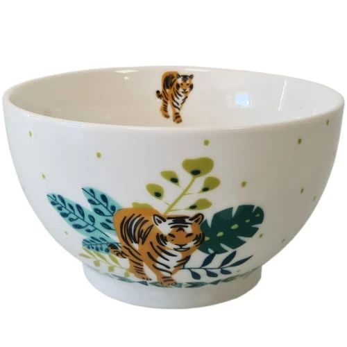 Faye Bol Tigre En Porcelaine Blanc 480ml 3 Faye Bol Tigre En Porcelaine Blanc 480ml