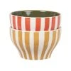 Maisons Du Monde Bols En Grès à Rayures Jaunes Et Rouges (X2) -Boutique Cristal d'Arques bols en gres a rayures jaunes et rouges x2 1000 14 16 228919 1
