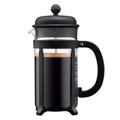 Bodum Cafetière à Piston 8 Tasses En Verre Noir