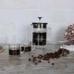 OGO Living Cafetière à Piston En Verre Double Paroi 800 Ml -Boutique Cristal d'Arques cafetiere a piston en verre double paroi 800 ml 4