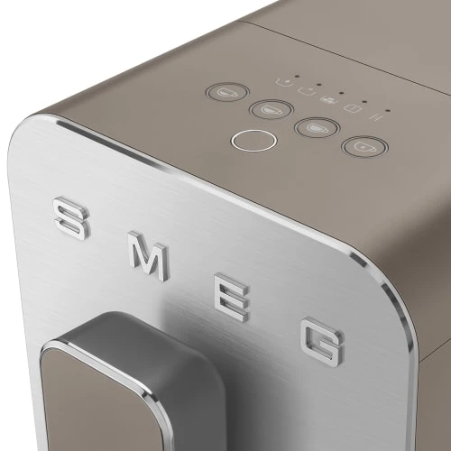 Smeg Cafetière Expresso Broyeur Taupe En Inox Gris 4 Smeg Cafetière Expresso Broyeur Taupe En Inox Gris – Image 2
