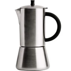 Cristel Cafetière Italienne Induction 6 Tasses En Inox Brossé 6cm