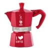 Bialetti Cafetière Italienne Moka Express 3 Tasses En Aluminium Rouge -Boutique Cristal d'Arques cafetiere italienne moka express 3 tasses en aluminium rouge