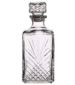 Wadiga Carafe à Whisky En Verre Taillé Transparent 100cl