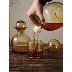 ASA SELECTION Carafe En Verre Fumé Ambré Verre Jaune -Boutique Cristal d'Arques carafe en verre fume ambre verre jaune 10