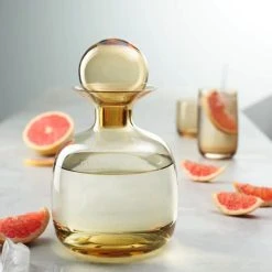 ASA SELECTION Carafe En Verre Fumé Ambré Verre Jaune -Boutique Cristal d'Arques carafe en verre fume ambre verre jaune 9