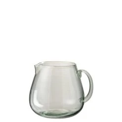 LANADECO Carafe En Verre Transparent H18cm