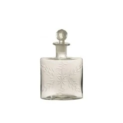 LANADECO Carafe Ovale En Verre Transparent H22cm