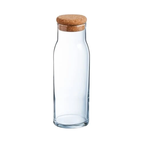 Luminarc Carafe Transparente + Bouchon En Liège 1L 4 Luminarc Carafe Transparente + Bouchon En Liège 1L – Image 2