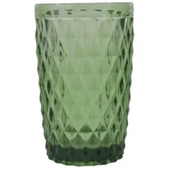 Sibo Homeconcept Chope En Verre Pressé Vert 34 Cl - Lot De 6 -Boutique Cristal d'Arques chope en verre presse vert 34 cl lot de 6 diamond 1