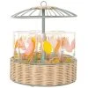 Maisons Du Monde Chopes En Verre Motifs Arc-en-ciel Et Fruits (x6) Et Support Façon Paillotte -Boutique Cristal d'Arques chopes en verre motifs arc en ciel et fruits x6 et support facon paillotte 1000 0 29 215033 4