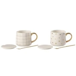 Jolipa Coffret 2 Tasses Et Cuillères