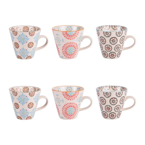Table Passion Coffret 6 Tasses 17 Cl En Grès Multicolore 3 Table Passion Coffret 6 Tasses 17 Cl En Grès Multicolore