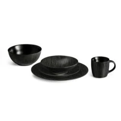 Medard De Noblat Coffret 6 Tasses Café & Thé Noires -Boutique Cristal d'Arques coffret 6 tasses cafe the noires 1