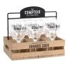 Maisons Du Monde Coffret 6 Verres Et Support Coloris Noir Et Naturel -Boutique Cristal d'Arques coffret 6 verres et support coloris noir et naturel 1000 15 40 197045 1
