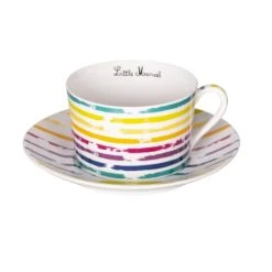 Little Marcel Coffret De 2 Petits Déjeuners 35 Cl En Porcelaine Multicolore