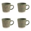 Table Passion Coffret De 4 Mugs 40 Cl En Grès Décoré -Boutique Cristal d'Arques coffret de 4 mugs 40 cl en gres decore