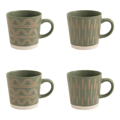 Table Passion Coffret De 4 Mugs 40 Cl En Grès Décoré 3 Table Passion Coffret De 4 Mugs 40 Cl En Grès Décoré