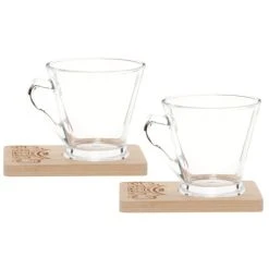 Maisons Du Monde Coffret Tasses à Café (x2) Et Supports En Bambou -Boutique Cristal d'Arques coffret tasses a cafe x2 et supports en bambou 1000 14 40 228902 2