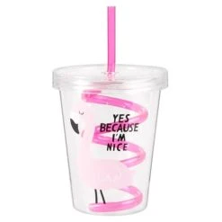 Maisons Du Monde Gobelet Avec Paille Tourbillon En Plastique Rose Imprimé 0,35L - Lot De 2 -Boutique Cristal d'Arques gobelet avec paille tourbillon en plastique rose imprime 0 35l 1000 11 0 190445 1