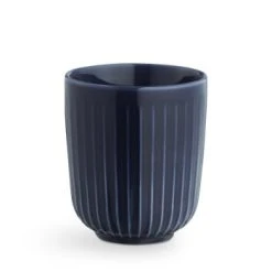 Kähler Design Gobelet En Céramique Anthracite 300ml -Boutique Cristal d'Arques gobelet en ceramique indigo 300ml hammershoi