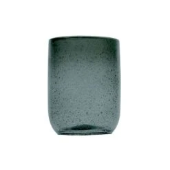 Sibo Homeconcept Gobelet En Verre Bullé Ambre Gris 28 Cl - Lot De 6