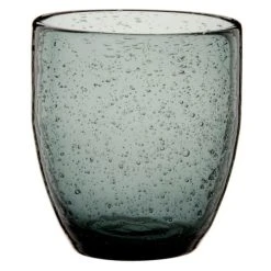 Maisons Du Monde Gobelet En Verre Bullé Teinté Gris Anthracite - Lot De 6