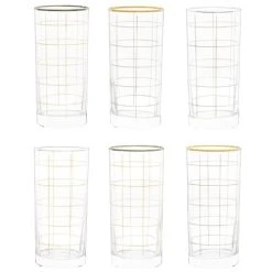 Maisons Du Monde Gobelets En Verre Motifs à Carreaux Jaune Clair Et Vert Amande (x6) Panier En Fibre Végétale -Boutique Cristal d'Arques gobelets en verre motifs a carreaux jaune clair et vert amande x6 panier en fibre vegetale 1000 9 19 233555 2