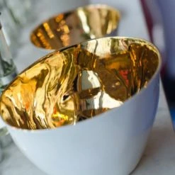 Tsé & Tsé Associées Grand Bol Porcelaine Blanc Brillant Et Or D16cm -Boutique Cristal d'Arques grand bol porcelaine blanc brillant et or d16cm 4