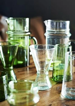 Madam Stoltz Grand Verre à Eau En Verre Vert -Boutique Cristal d'Arques grand verre a eau en verre vert 2