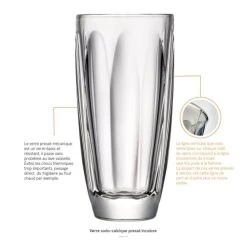 La Rochère Long Drink En Verre Transparent - Lot De 6 -Boutique Cristal d'Arques long drink en verre transparent lot de 6 3