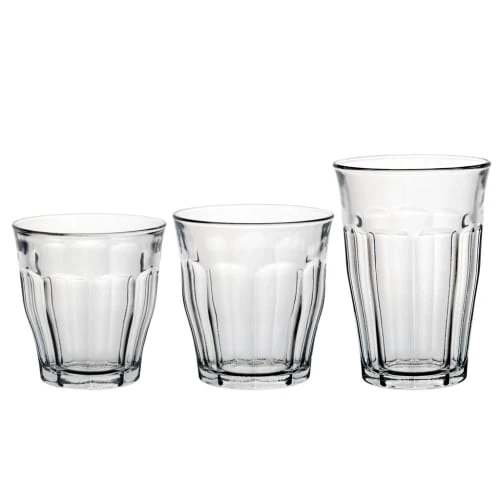 Duralex Lot De 18 - Verre à Eau 25,31 Et 36 Cl En Verre Résistant Transparent 3 Duralex Lot De 18 - Verre à Eau 25,31 Et 36 Cl En Verre Résistant Transparent