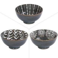 Table Passion Lot De 3 Bols Brun 15 Cm En Porcelaine Marron